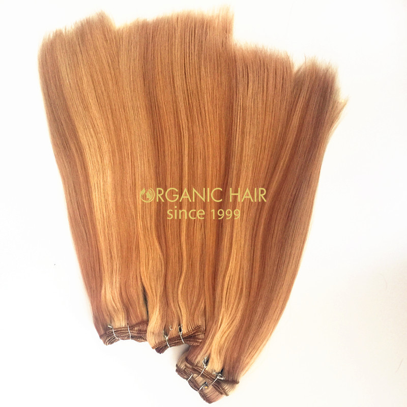Colored virgin remy human hair extensions 